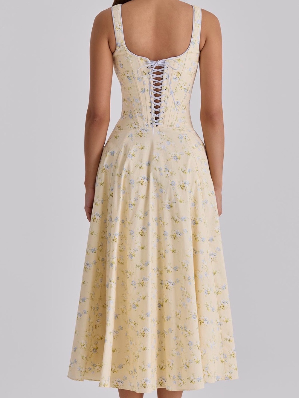 BNWT House Of CB Jaime Floral Stretch Cotton Dress - Picture 2 of 9